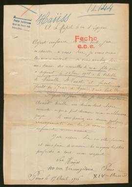 Expediente de Louis Haüss
