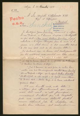 Expediente de Arthur Elentorio Sanchez