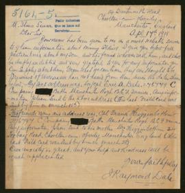 Expediente de Eric A. Dale y Frank Higginbottom