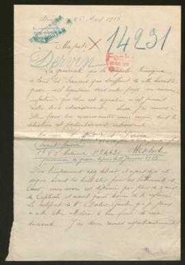 Expediente de Alfred Ernest Dervin