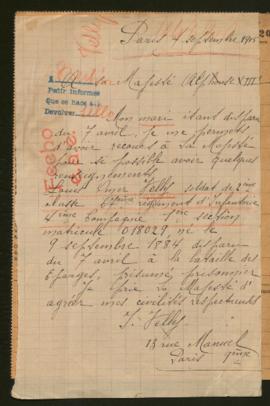 Expediente de Louis Omer Velly