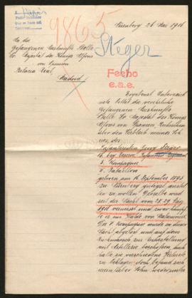 Expediente de Georg Steger