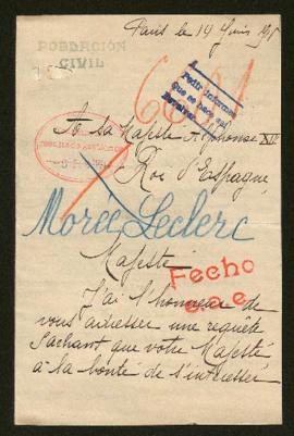 Expediente de monsieur Morée Leclerc
