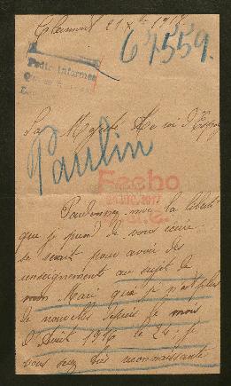 Expediente de François Marius Paulin