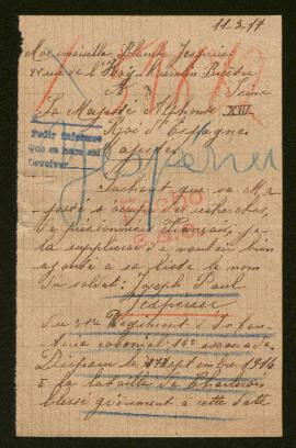Expediente de Joseph Paul Gespériér