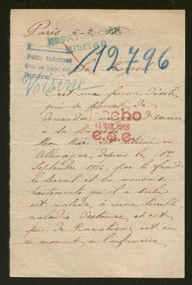 Expediente de Eugène Voisine