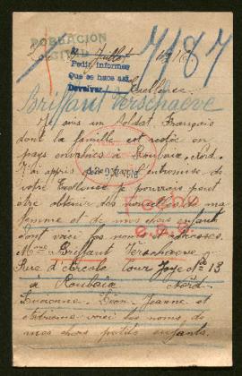 Expediente de la familia Briffaut Verschaeve