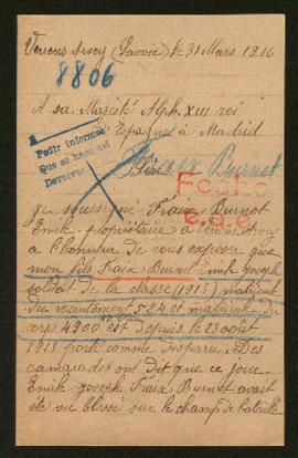 Expediente de Emile Joseph Fraix Burnet
