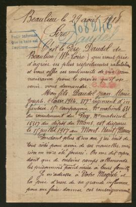 Expediente de Jean Marie Joseph Daudel