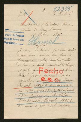 Expediente de François Hamel
