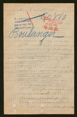 Expediente de Gabriel Boulanger