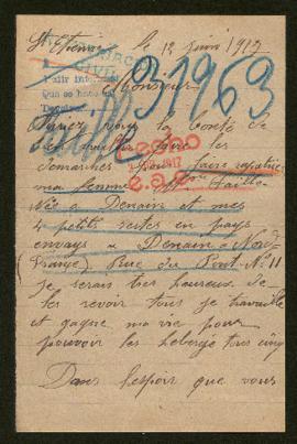 Expediente de madame Désiré Faille y sus hijos