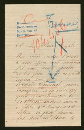 Expediente de Edouard Tremerel