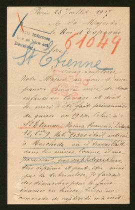 Expediente de Marius François Saint Etienne