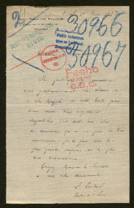 Expediente de la familia Watelet Josset y de Georgina Parsy Roiseaux