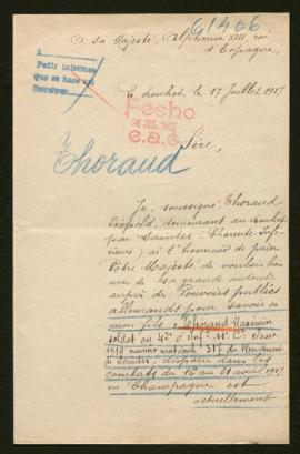 Expediente de Maximin Thoraud