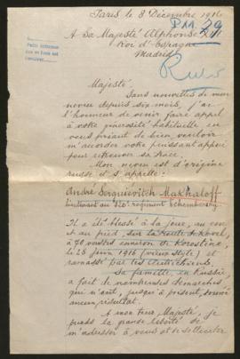 Expediente de André Serguiévitch Makhaloff