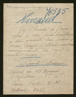 Expediente de Maurice Ninaud