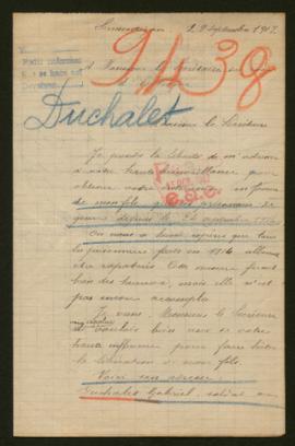 Expediente de Gabriel Duchalet