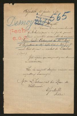 Expediente de Pierre Emile Desnoyers