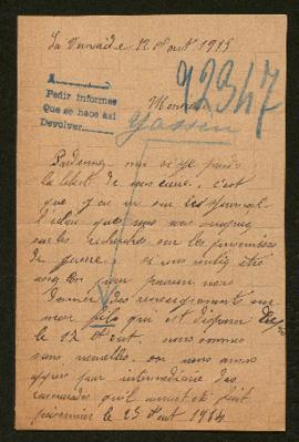 Expediente de Emile Jassin