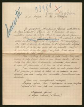 Expediente de Maurice Lacoste