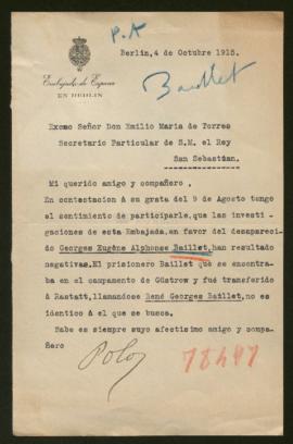 Expediente de Georges Eugène Alphonse Baillet