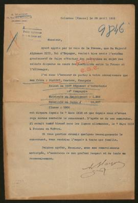 Expediente de Gustave François Blaziot