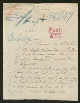 Expediente de Alfred Chedrue