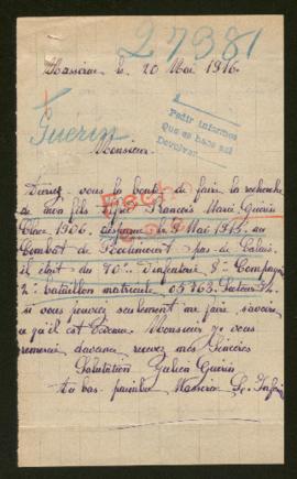 Expediente de Alfred François Marie Guérin