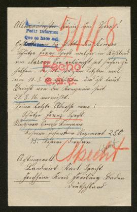 Expediente de Franz Specht