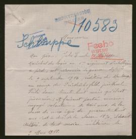 Expediente de Jules Emile Schlouppe
