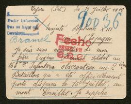 Expediente de Eugène Bramel