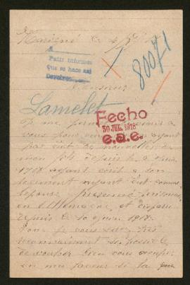 Expediente de Jules Auguste Lamelot