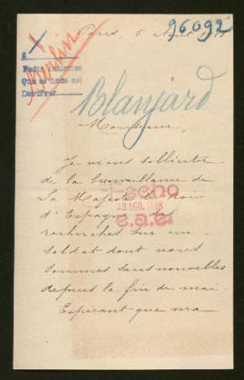 Expediente de Paul Alexandre Blanjard