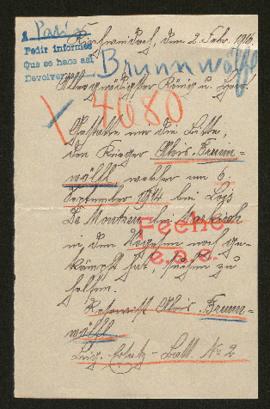 Expediente de Alois Brunnwölfl
