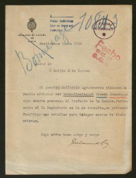 Expediente de Joseph Bonnecaze