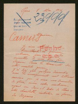 Expediente de Jules Camus