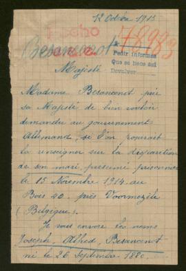 Expediente de Joseph Alfred Besancenot