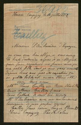 Expediente de la familia Tailliez Hochin