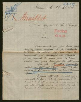 Expediente de Joannés Alexis Maillet