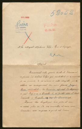 Expediente de Jacquis Louis Vandeschilde