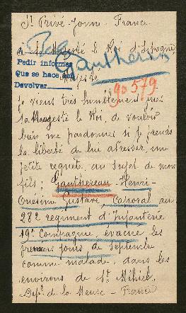 Expediente de Henri Onésime Gustace Gauthereau