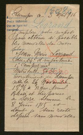 Expediente de Jean Marie Legrand