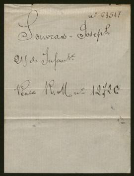 Expediente de Joseph Alexis Souvras