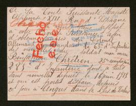 Expediente de Benjamin Chrétien