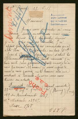 Expediente de Claudien Demont