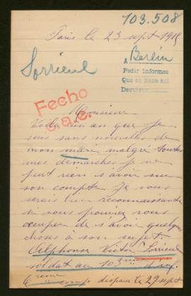 Expediente de Alphonse Victor Sorrieul