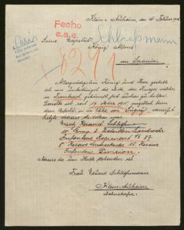Expediente de Eduard Schliessmann