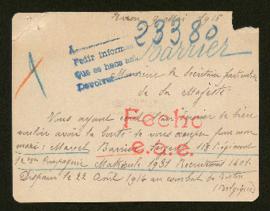 Expediente de Marcel Barrier